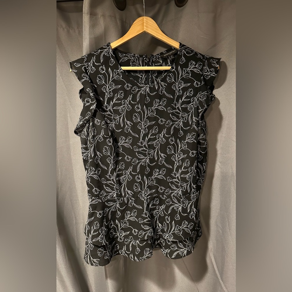 Banana Republic Cap Sleeve Peplum Top - Size 10